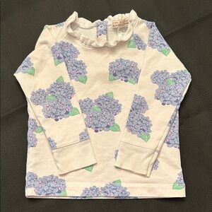 TBBC Hydrangea Cassidy Crew Ruffle Neck